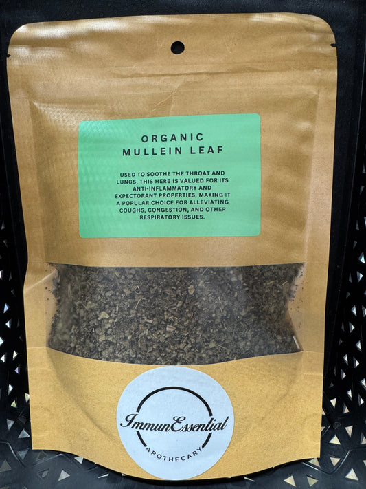 Organic Mullein Leaf - Cut and Sifted  (Priced Per Oz)